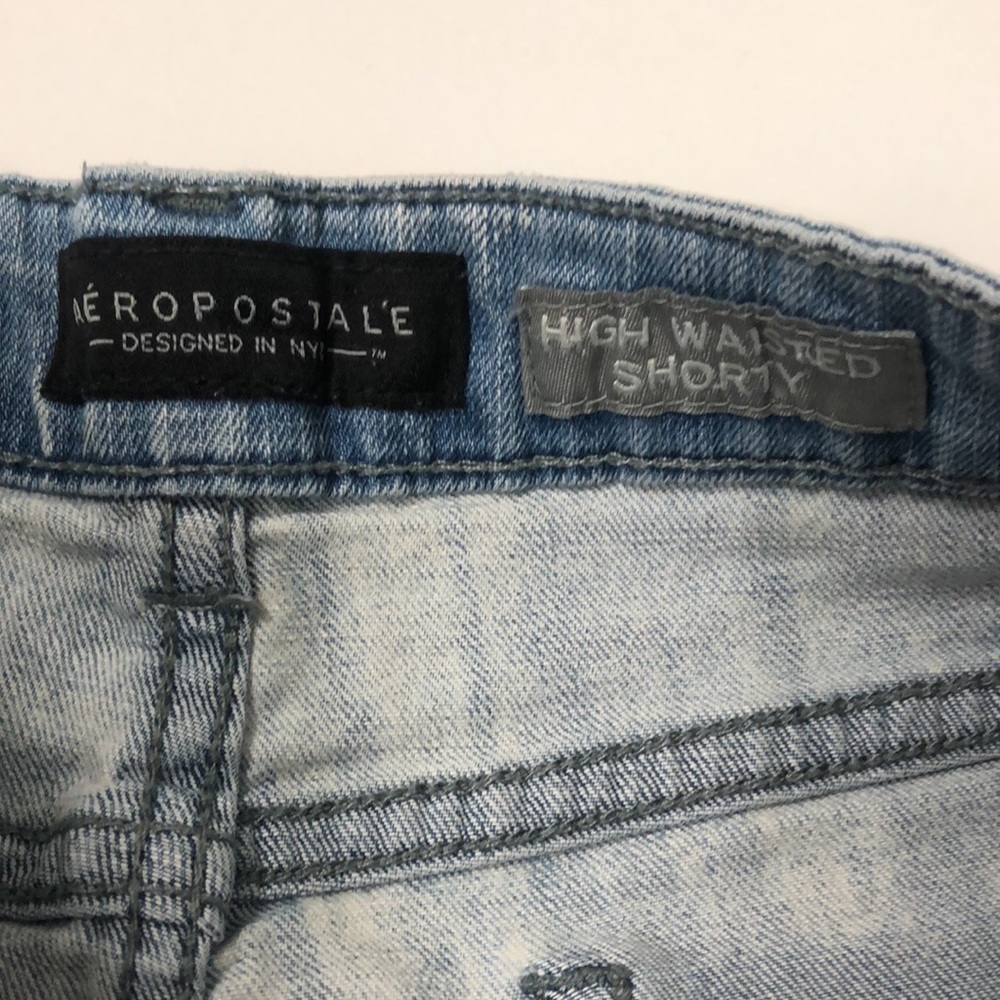 AEROPOSTALE HIGH WAISTED JEAN SHORTS - Picture 6 of 16